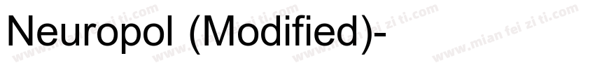 Neuropol (Modified)字体转换